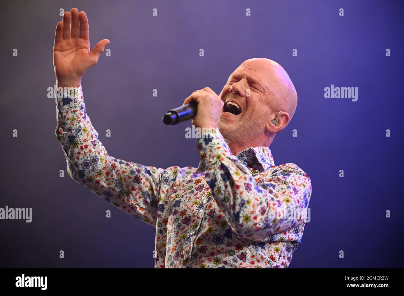 Auftreten bei , Klassisches Konzert der 80er Jahre , Leeds Millenium Square , Großbritannien , 10.09.2021 Stockfoto