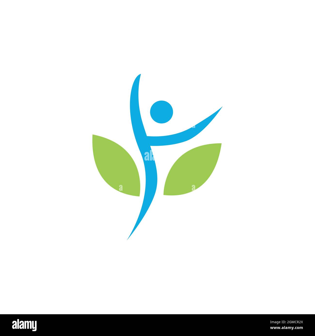 Abstrakter Baum Menschen Logo Symbol flach Konzept Vektor Grafik Design Stock Vektor