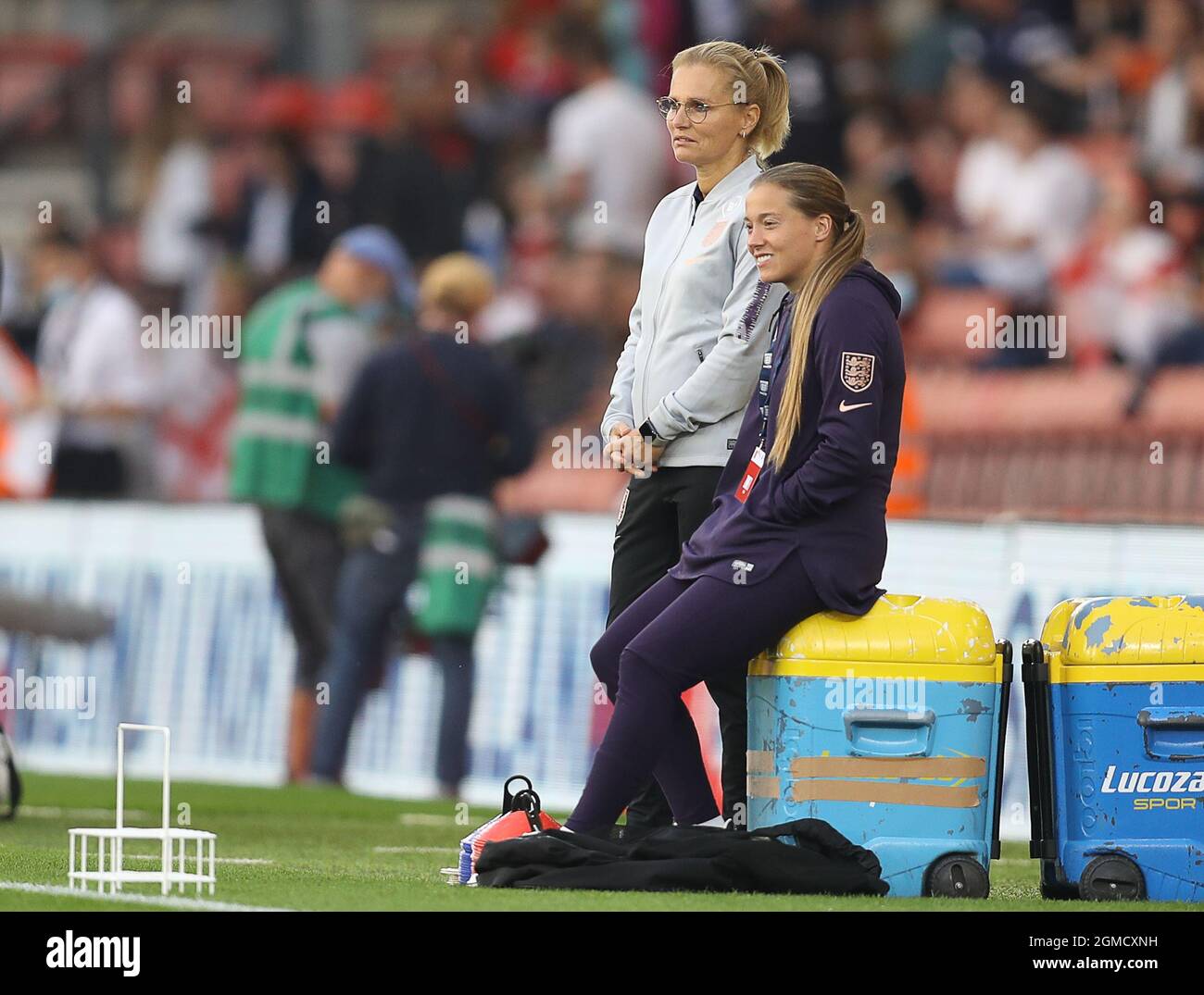 Southampton, Großbritannien. 17. September 2021. Während des FIFA 2023 Frauen-WM-Qualifikationsspiel im St. Mary's Stadium, Southampton. Bildnachweis sollte lauten: Paul Terry / Sportimage Stockfoto