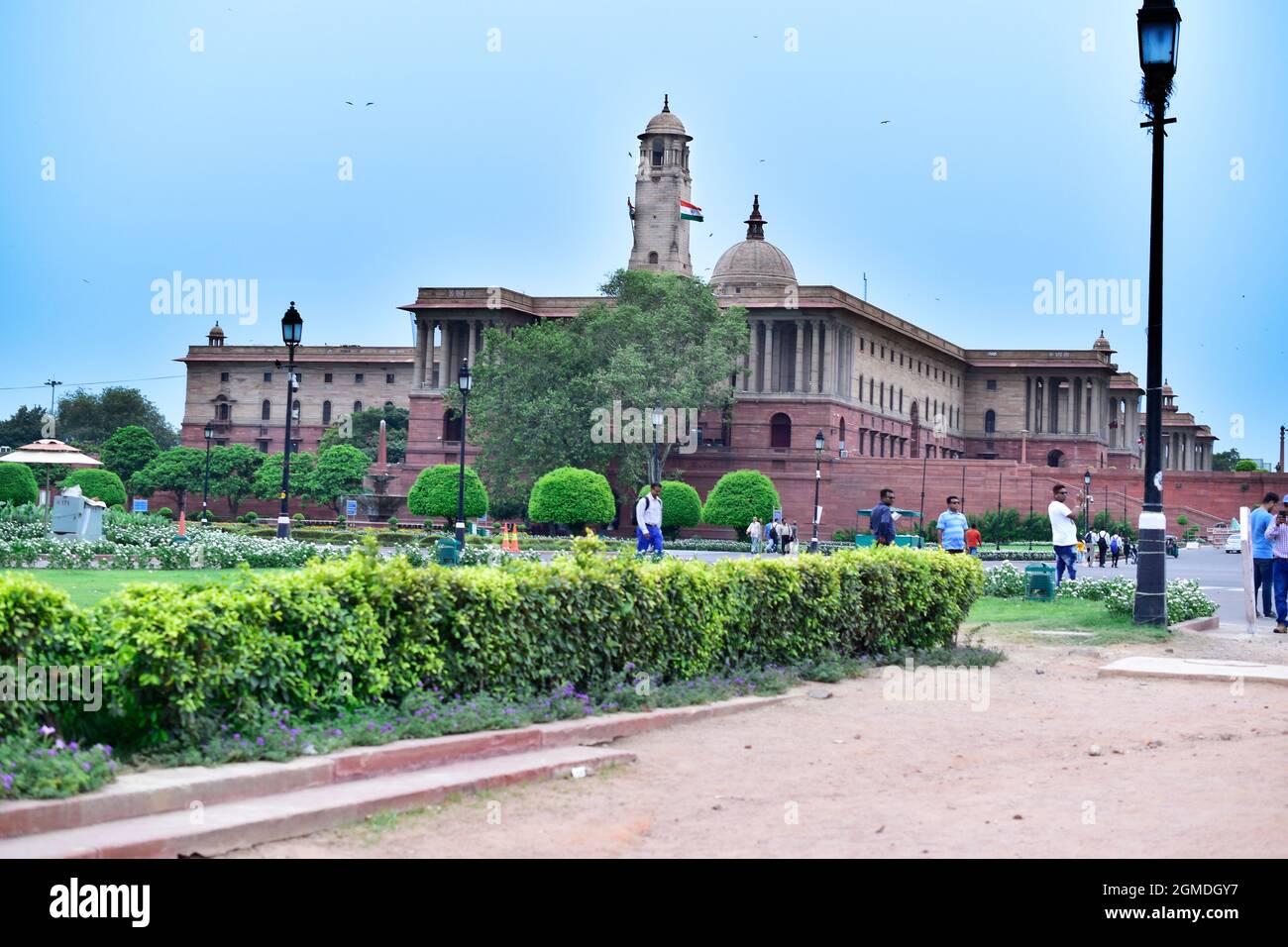 India Gate, New Delhi, juni, 2019: Bester Ort in delhi für Tourismus, Rashtrapat bhawan, india Gate. Stockfoto