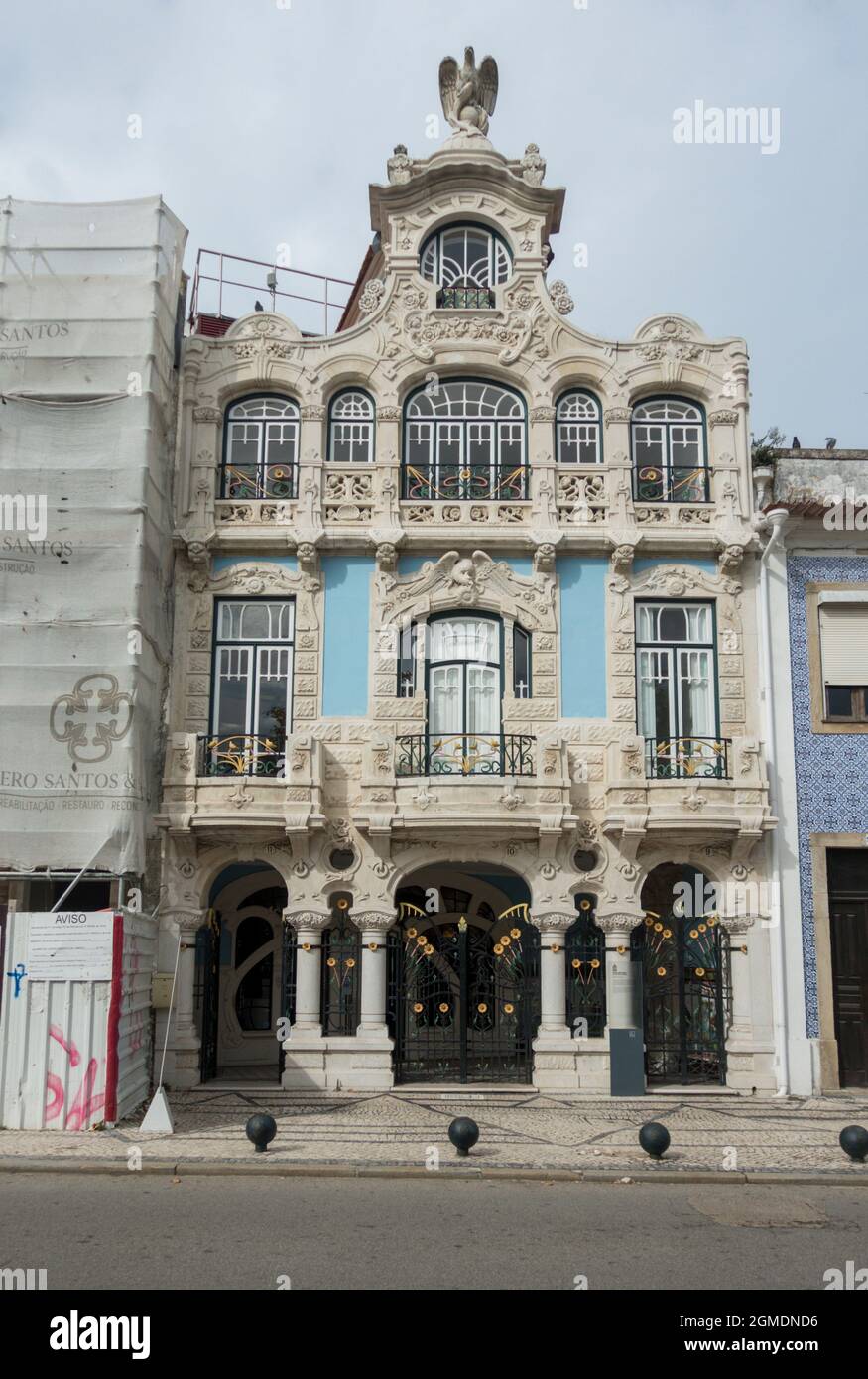 Jugendstilmuseum in Aveiro, Portugal Art déco-Gebäude, historisches Zentrum, Europa Stockfoto