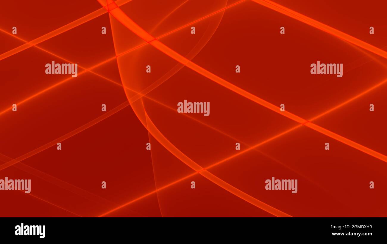 Abstrakter Hintergrund 4k rot hell dunkel schwarz Wellen und Linien Stockfoto