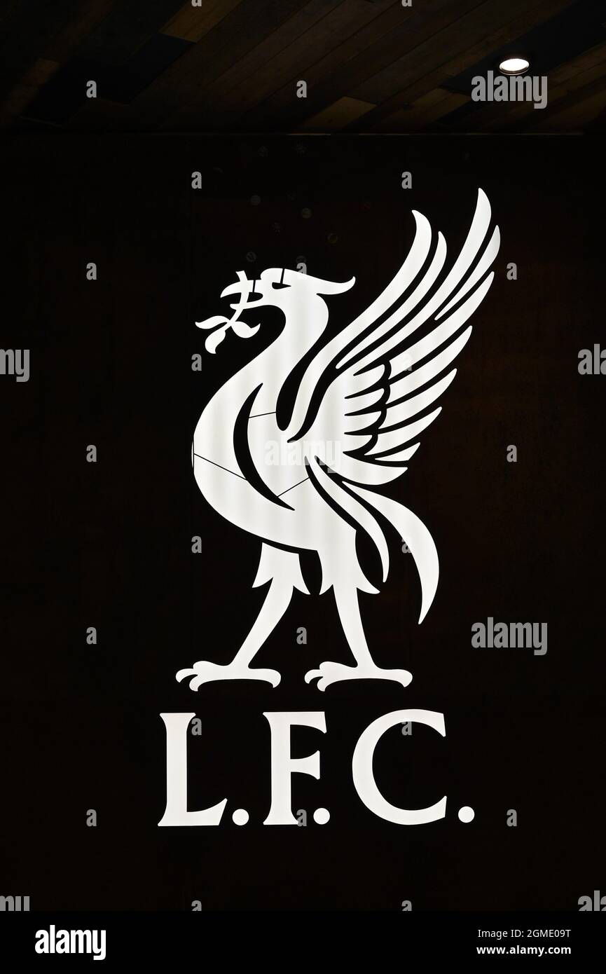 Der Liverpool Football Club Liver Bird. Stockfoto