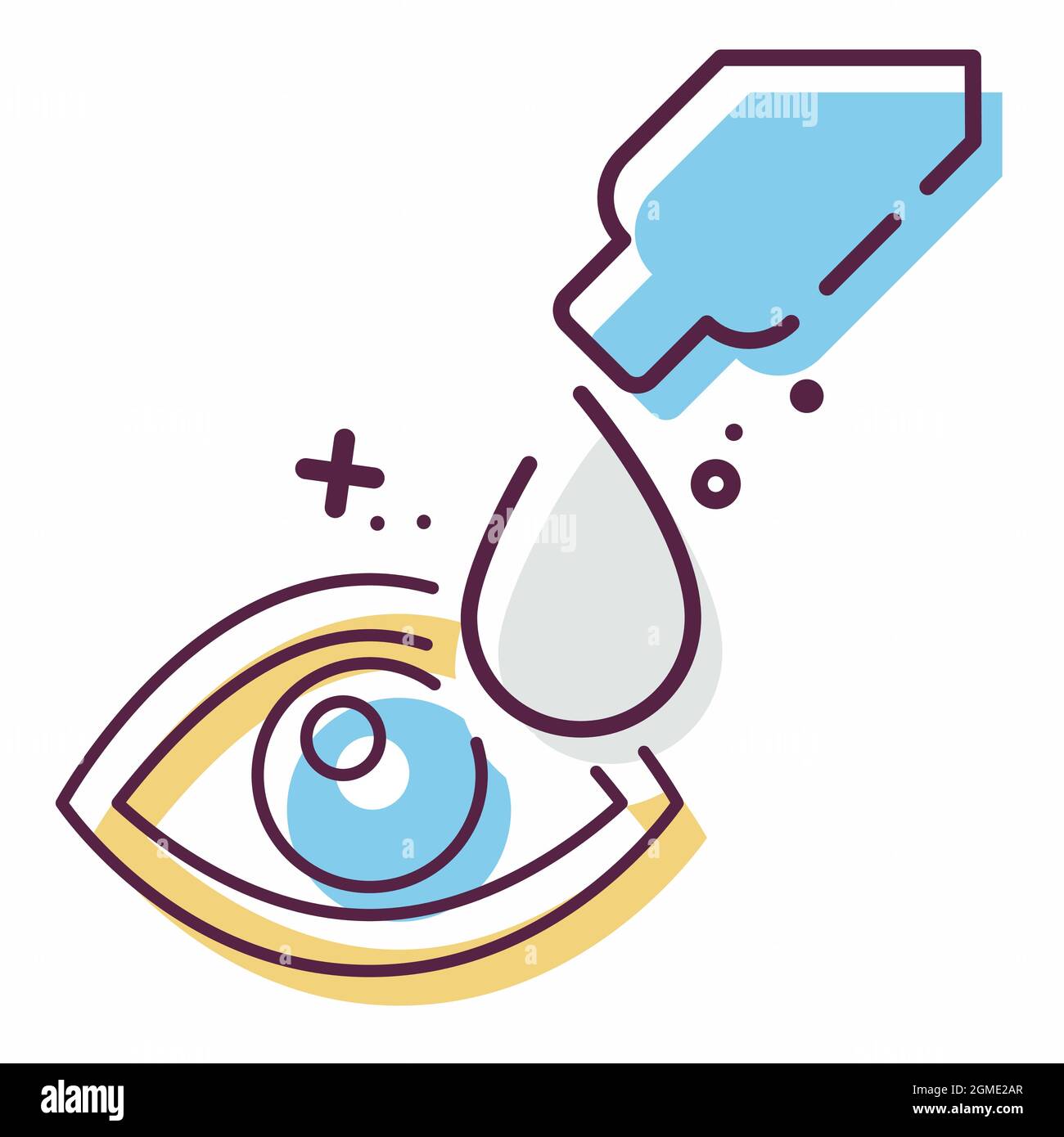 Icon Vector of Drop - MBE Style - einfache Illustration, editierbare Kontur, Design Template Vektor, gut für Drucke, Poster, Werbung, Ankündigung Stock Vektor