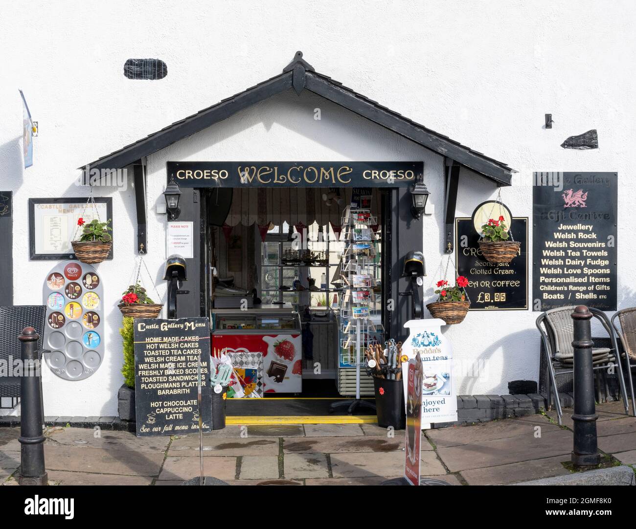 Souvenirladen in Conwy, North Wales, Wales, Großbritannien Stockfoto