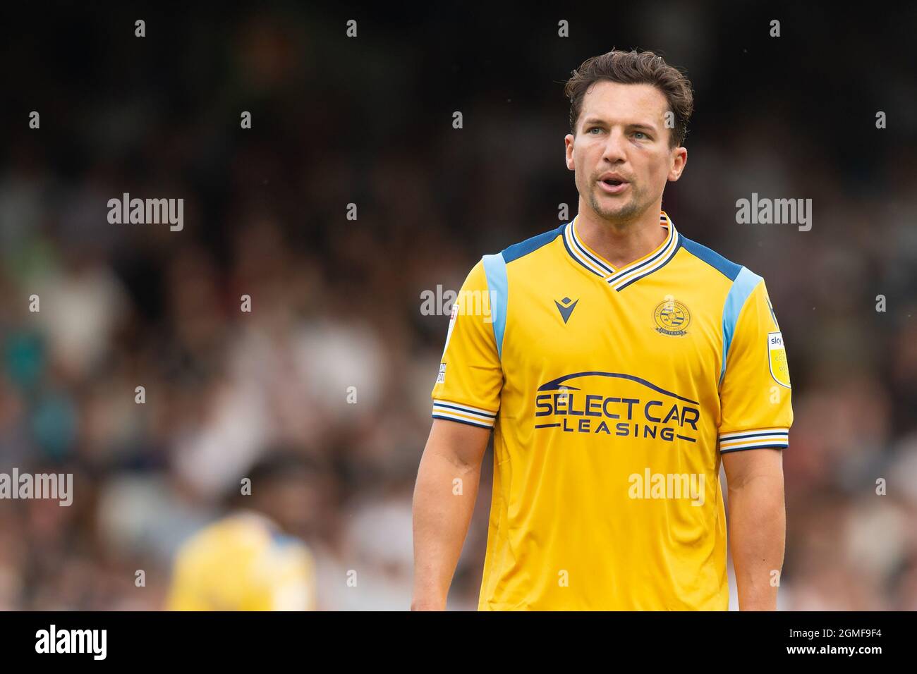 London, Großbritannien. September 2021. Danny Drinkwater von Reading während des Spiels der EFL Sky Bet Championship zwischen Fulham und Reading im Craven Cottage, London, England am 18. September 2021. Foto von Salvio Calabrese. Nur zur redaktionellen Verwendung, Lizenz für kommerzielle Nutzung erforderlich. Keine Verwendung bei Wetten, Spielen oder Veröffentlichungen einzelner Clubs/Vereine/Spieler. Kredit: UK Sports Pics Ltd/Alamy Live Nachrichten Stockfoto