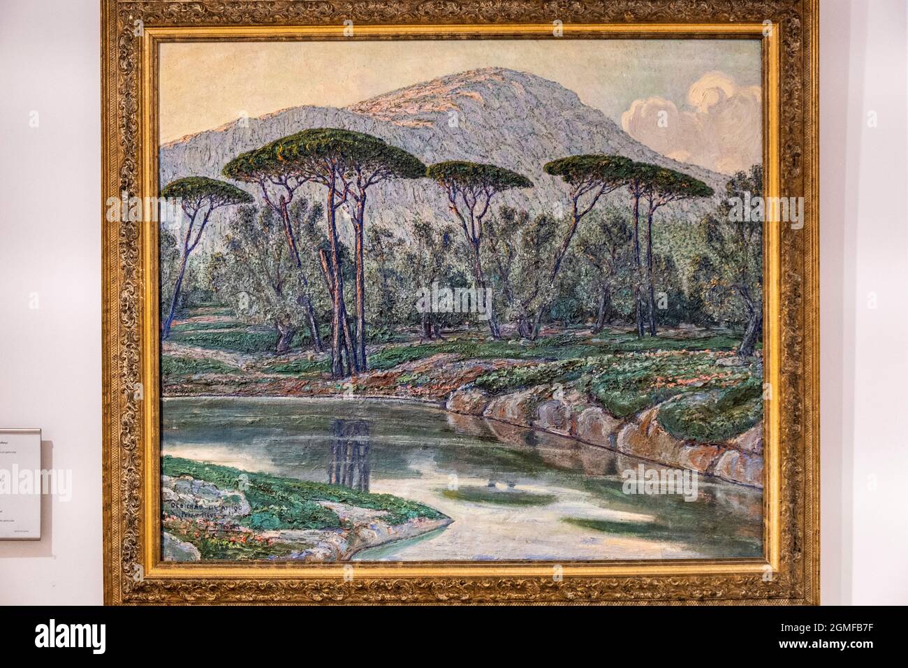 Landschaft von Pollença, 1919, Öl auf Leinwand, Joaquin Tudela, Mallorca, Balearen, Spanien. Stockfoto