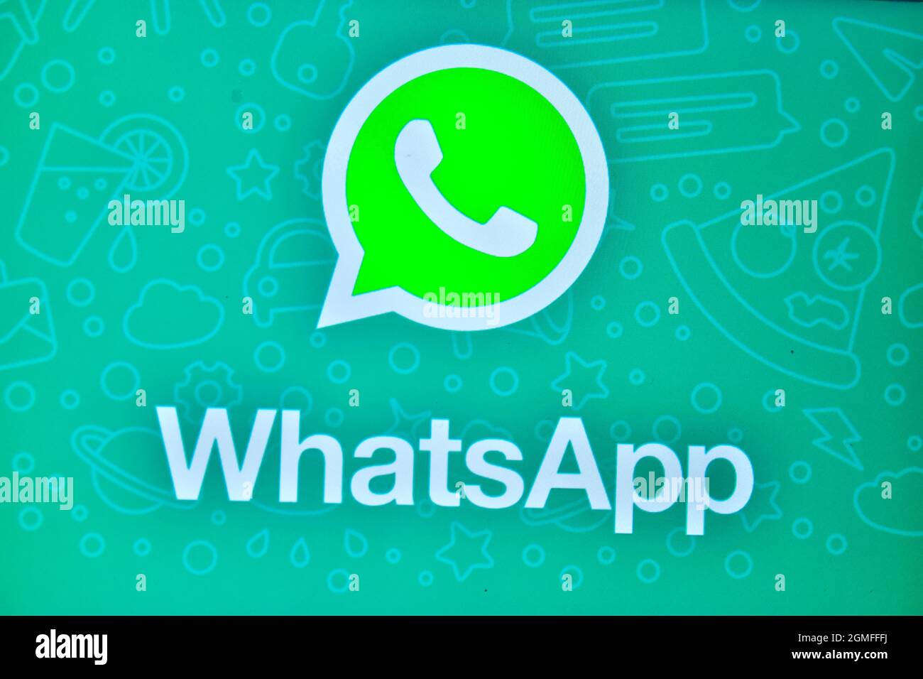 Neu Delhi, Indien - 08. September 2019: WhatsApp-Logo auf dem Smartphone Stockfoto