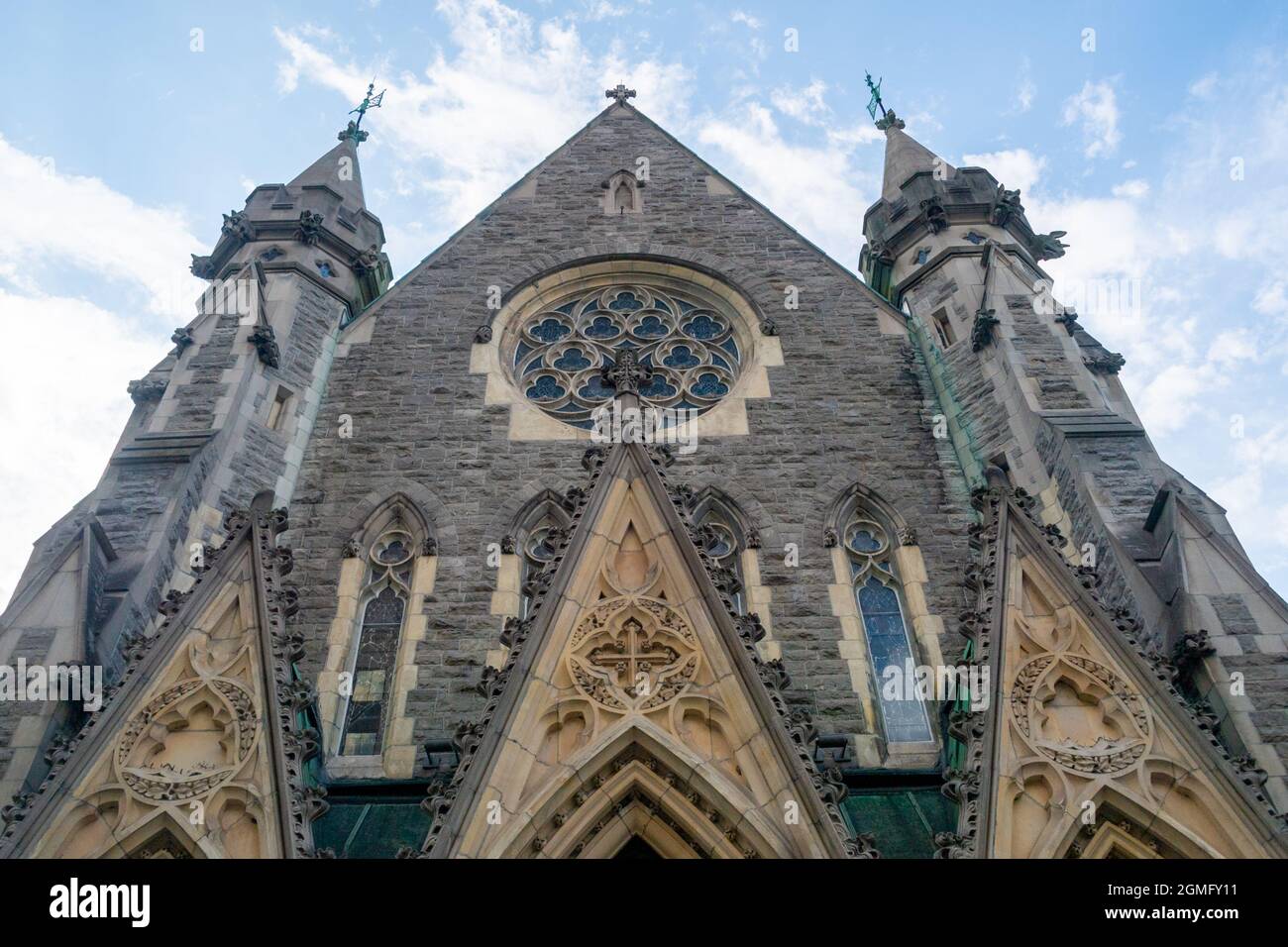 Christ Church Cathedral, Montreal City in Kanada Stockfoto
