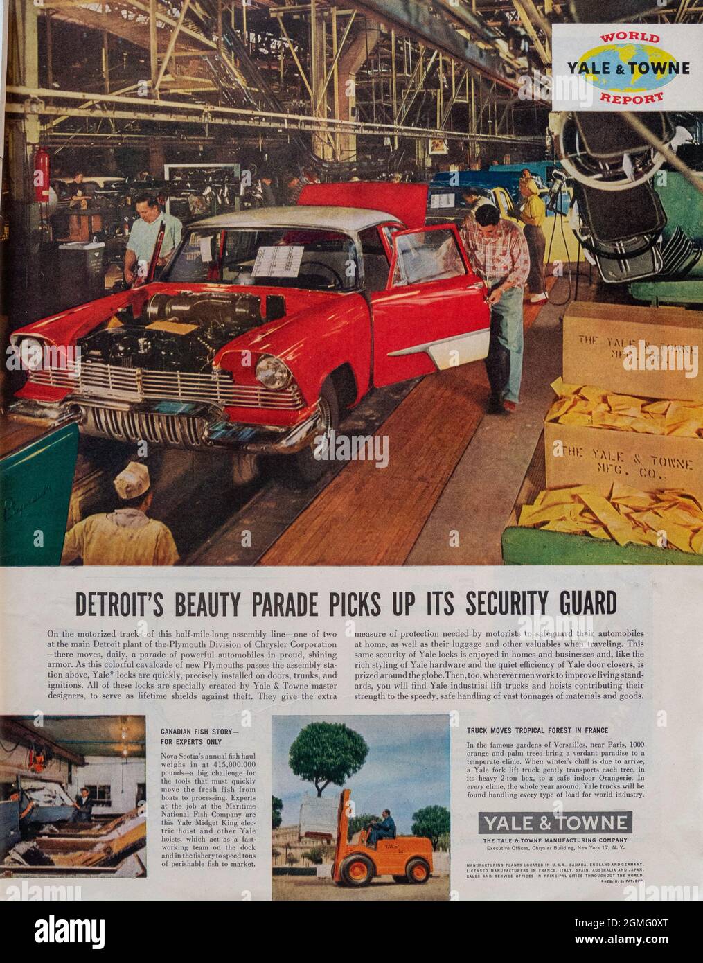 „The Saturday Evening Post“, 18. Mai 1957, Zeitschriftenwerbung, USA Stockfoto