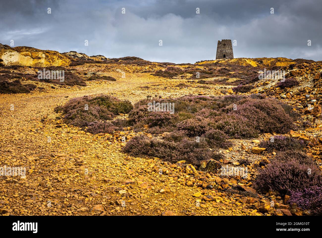 Parys Mountain, Anglesey, Wales Stockfoto