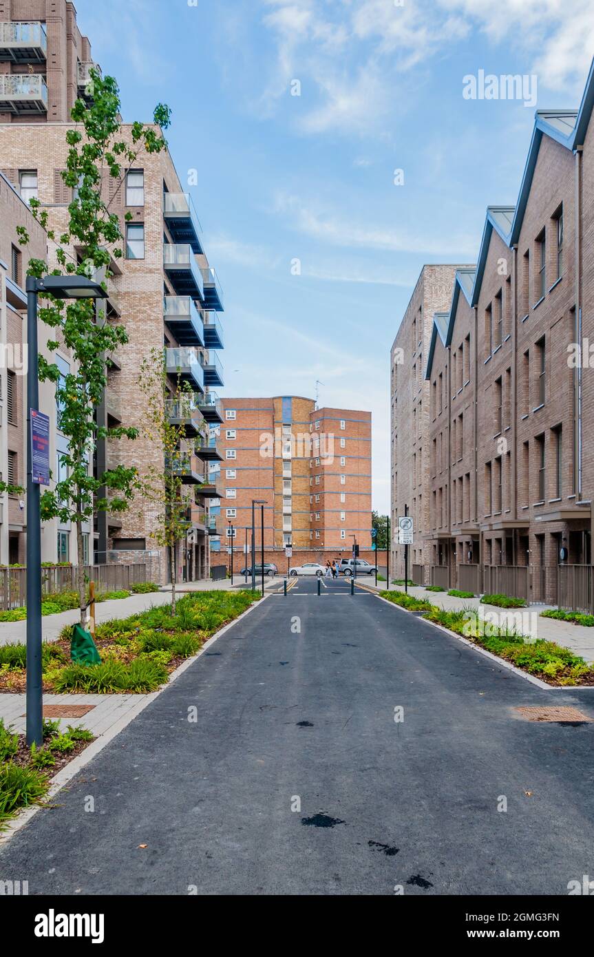 Shared Ownership, Affordable Rent Neue moderne Wohnanlage in Upton Park in Newham, East London, England Stockfoto