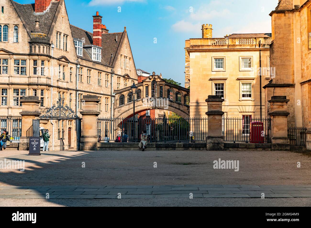 Oxfordshire vereinigtes Königreich 15 september 2021 Seufzerbrücke oxforshire Stockfoto