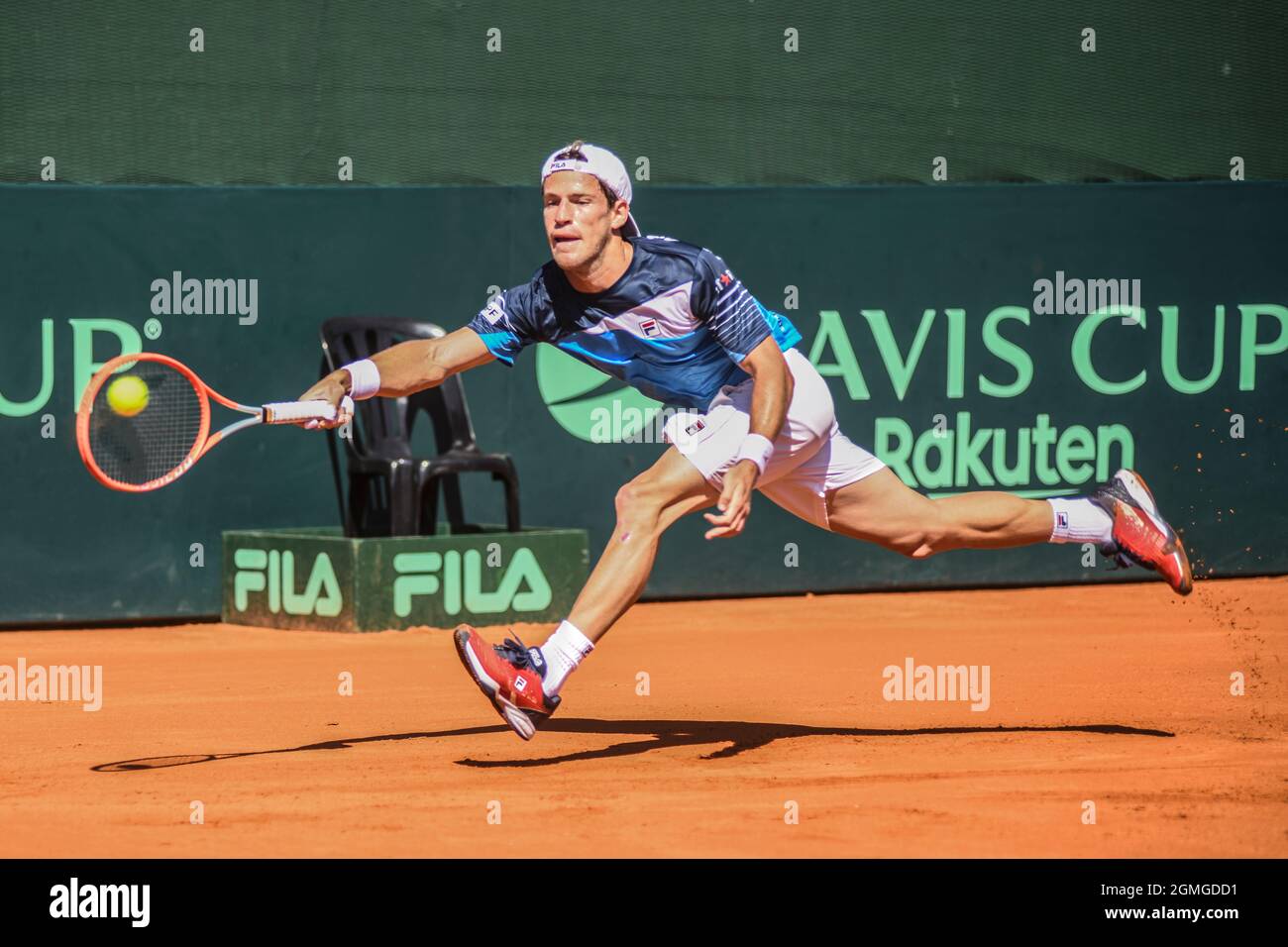 Davis Cup 2021 (Buenos Aires): Diego Schwartzman (Argentinien) Stockfoto