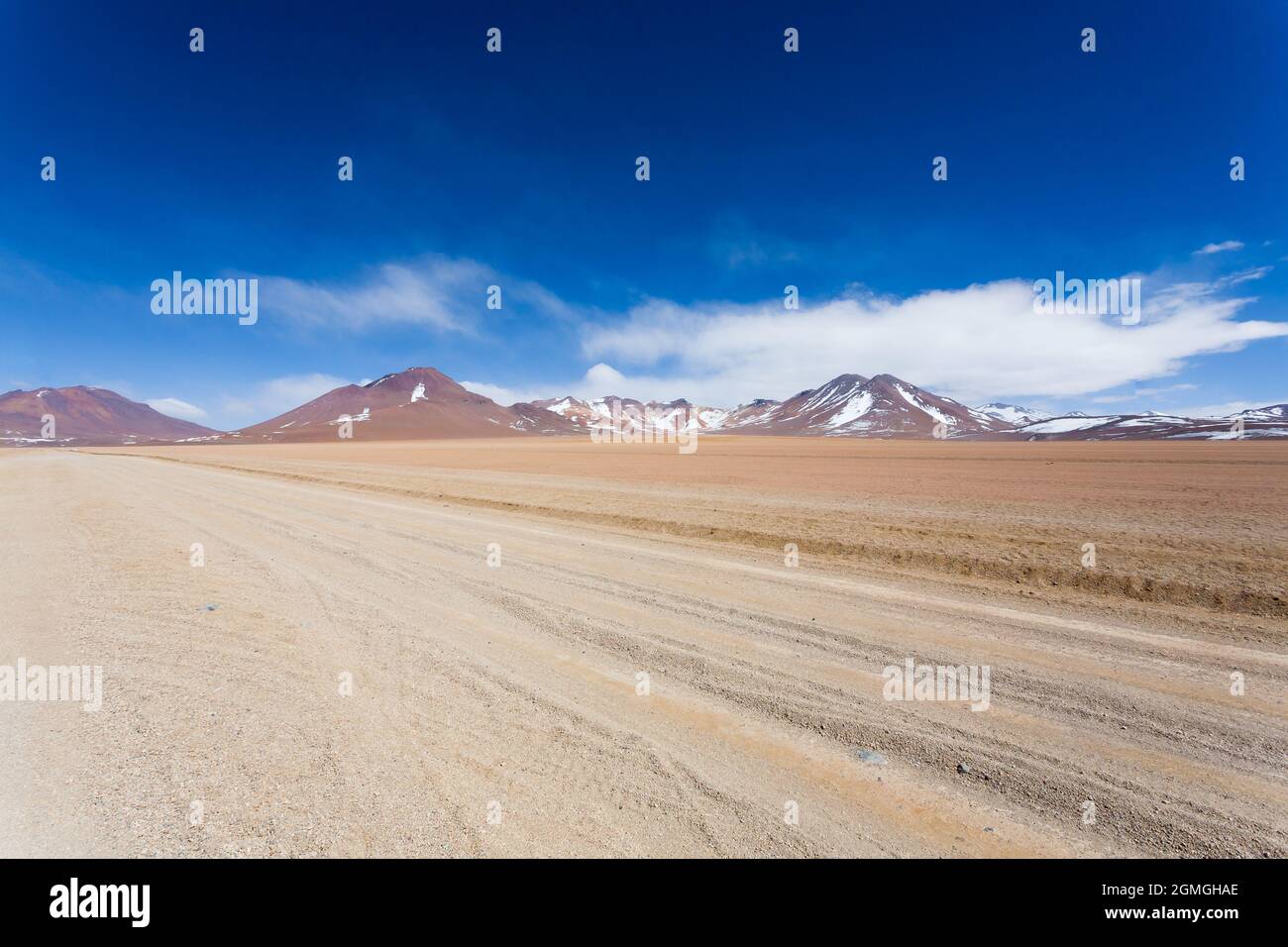 Bolivianischen Landschaft, Salvador Dali Desert View. Schöne Bolivien Stockfoto