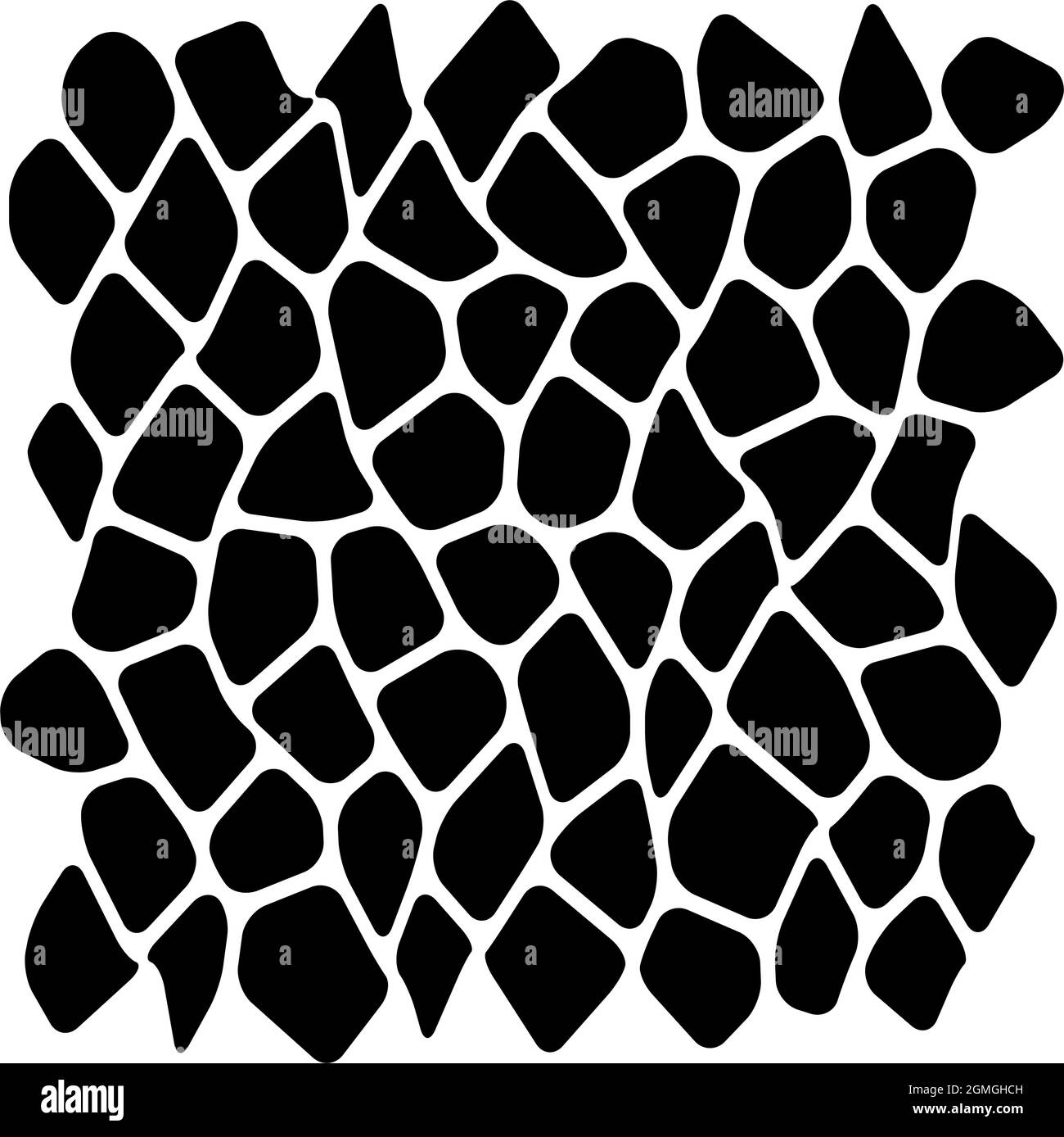 Stein, Ziegelwand, Mauerwerk Polygon Muster, Hintergrund. Stonewall, Kopfsteinpflaster-Textur für Gebäude, Bauthema – Stock-Vektor-Illustration, Stock Vektor