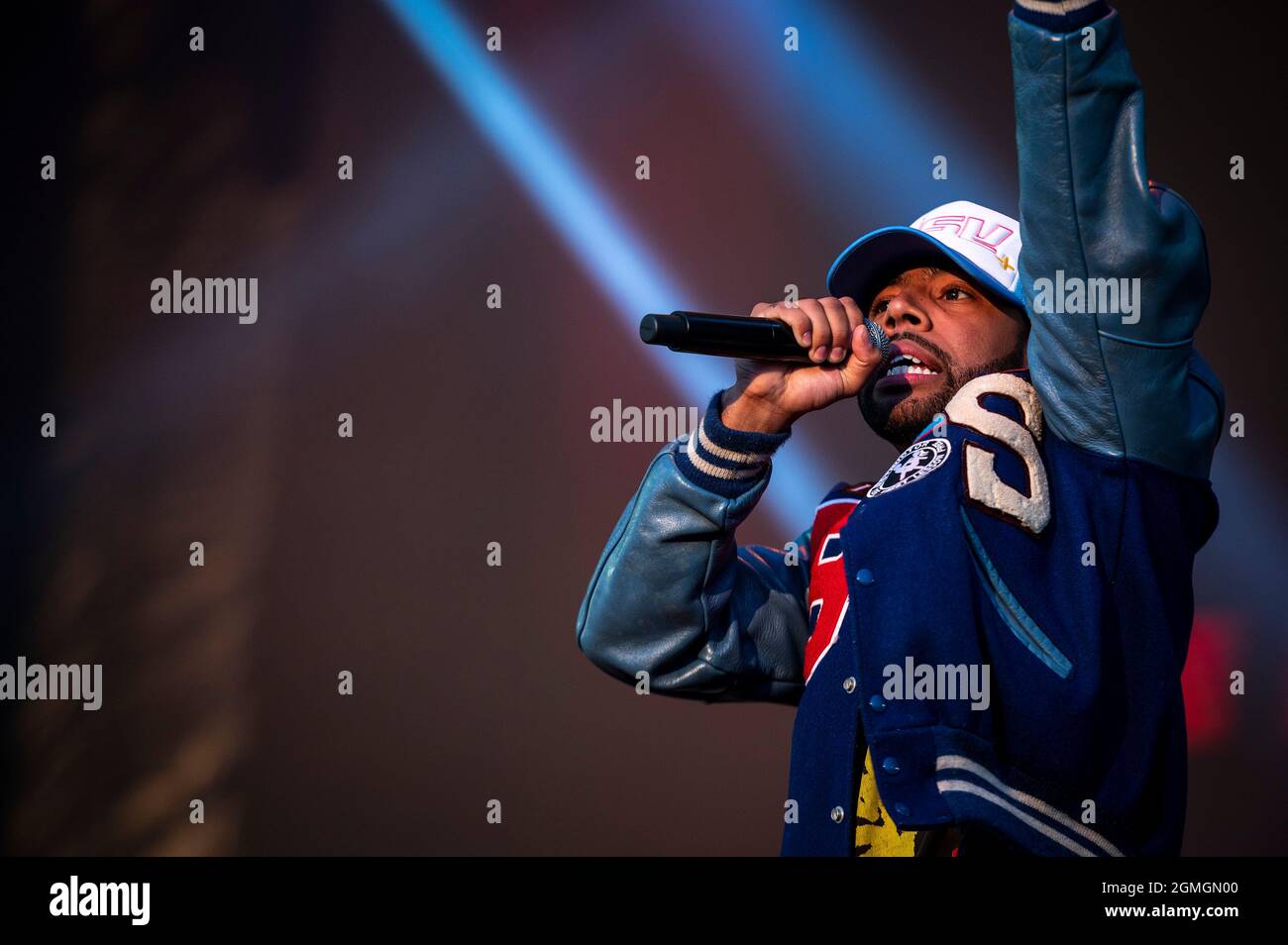 Chicago, USA. September 2021. VIC Mensa tritt im Douglas Park während des Riot Fest Music Festivals am Samstag, 18. September 2021 in Chicago, IL, auf. (Foto von Christopher Dilts/Sipa USA) Quelle: SIPA USA/Alamy Live News Stockfoto