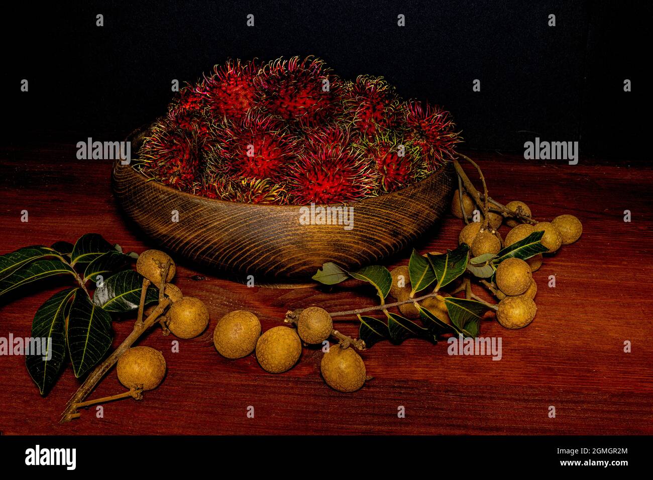 Thailändische Obstschale Stockfoto
