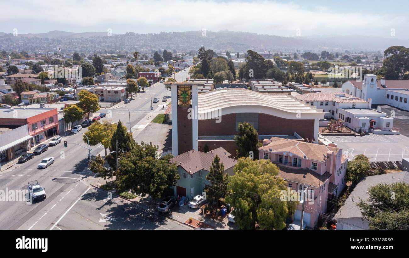 Tagesansicht der Innenstadt von Richmond, Kalifornien, USA. Stockfoto