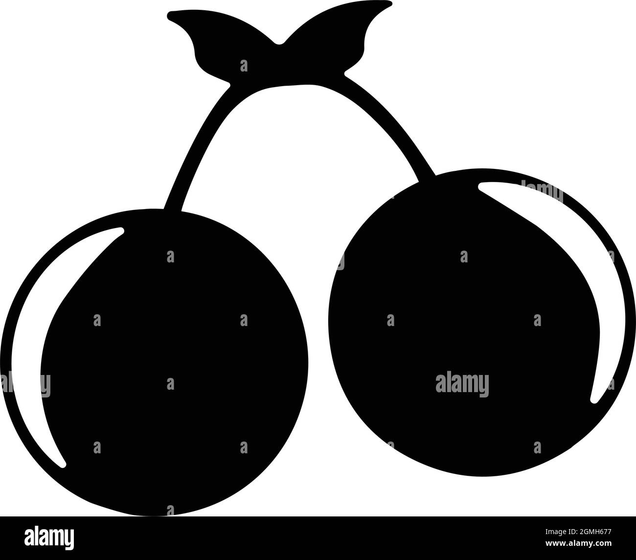 Cherry, Food, Fruit Icon - Verwenden Sie für kommerzielle Zwecke, Printmedien, Web oder jede Art von Design-Projekten. Vektor-EPS-Datei. Stock Vektor