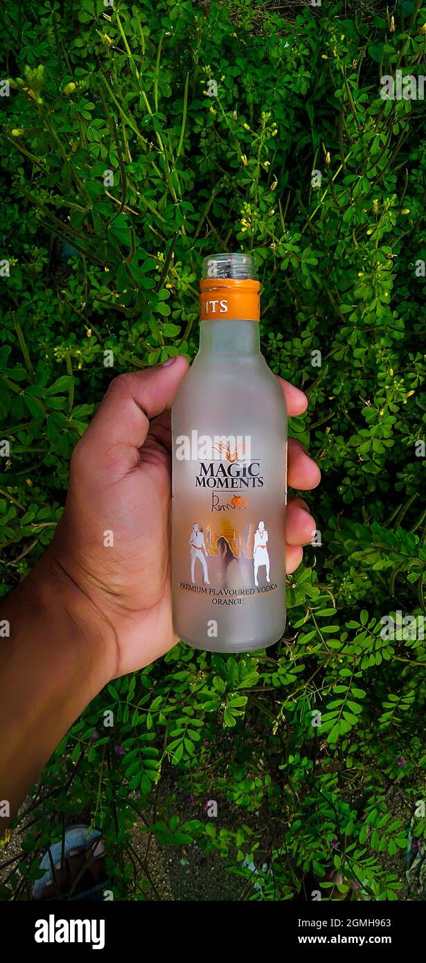 Drinks Magic Moment & Whiskey Stockfoto