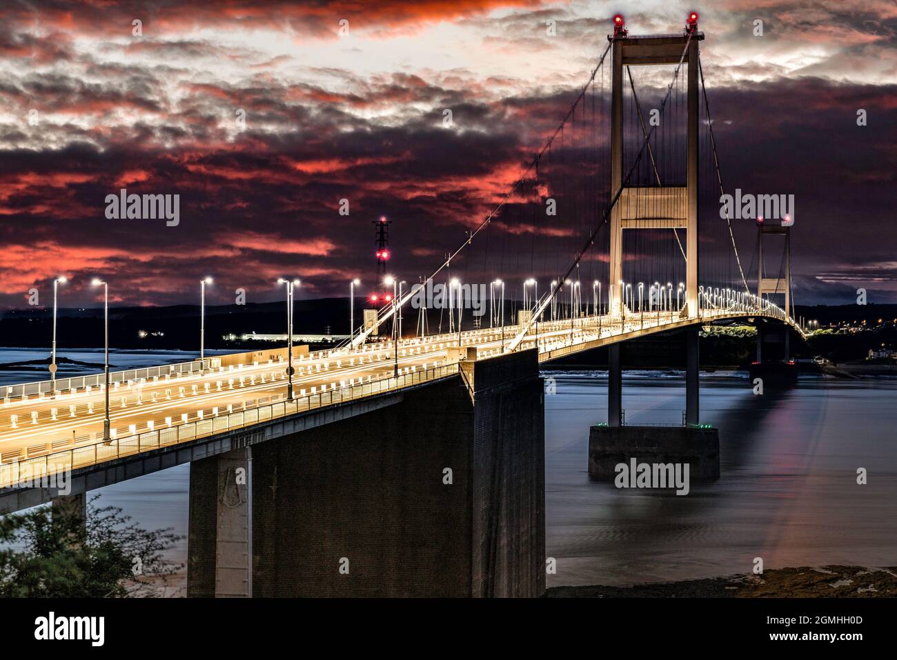 Der Alte Severn Crossing Stockfoto