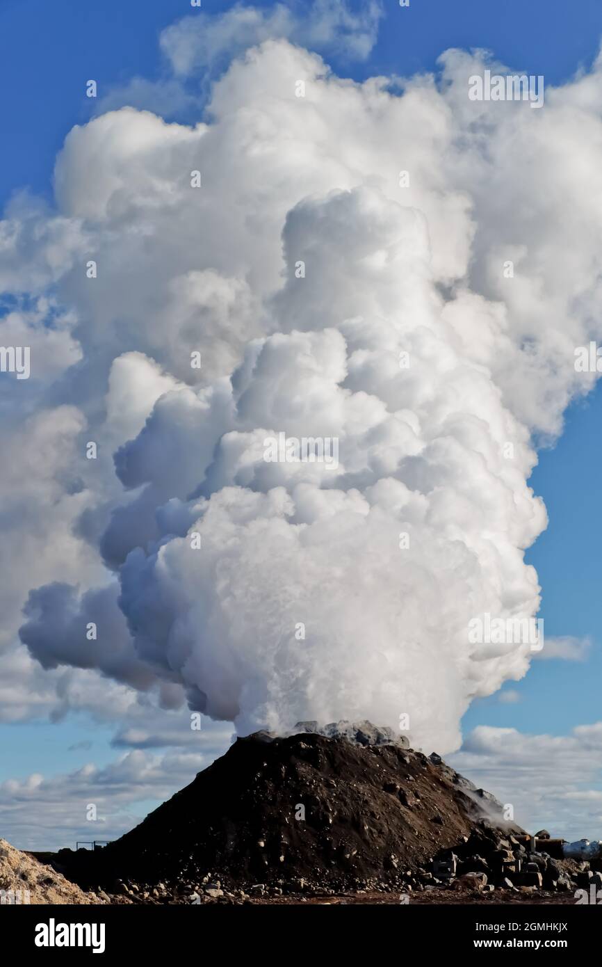 Dampfvulkan Stockfoto