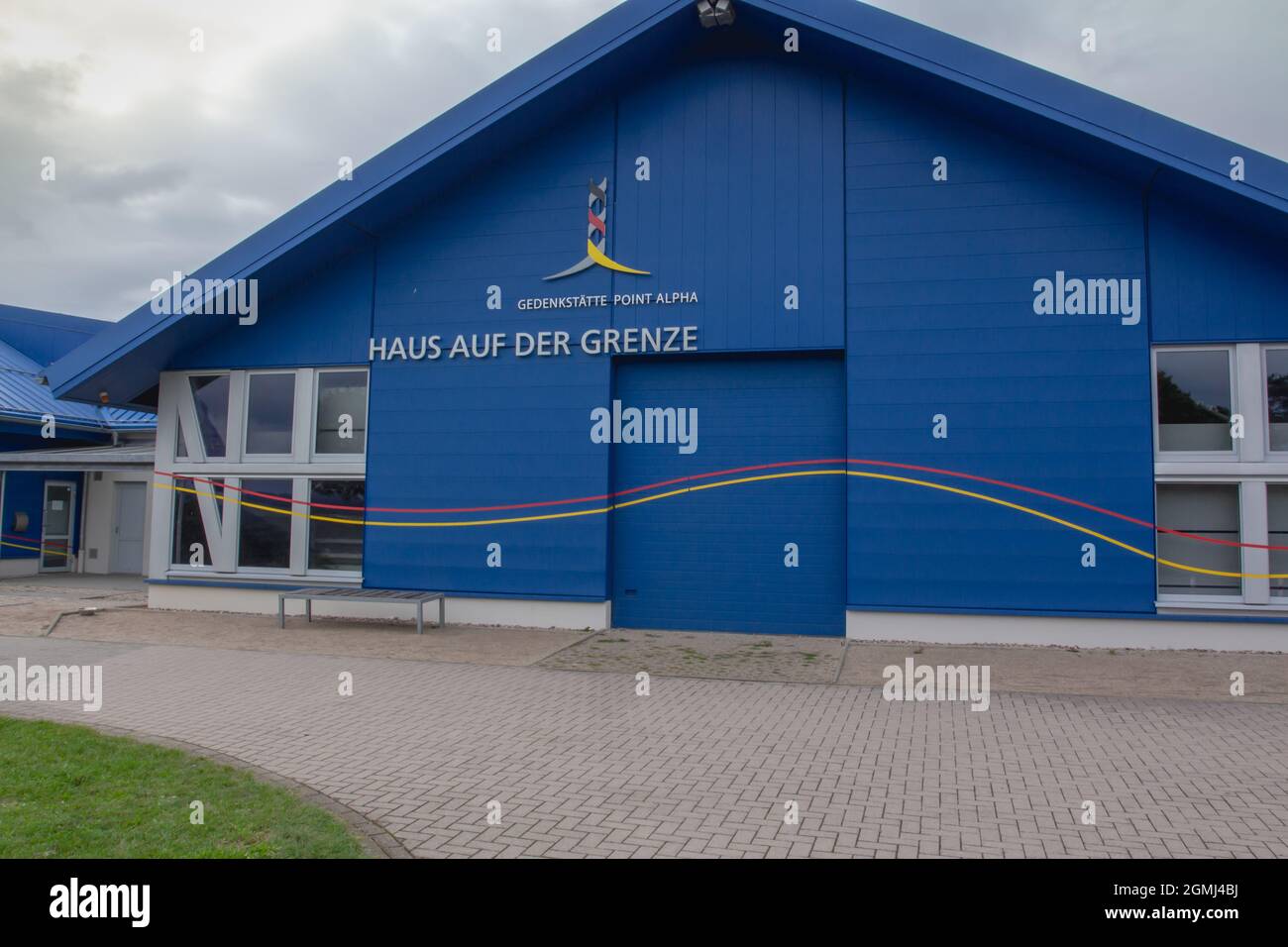 Premium-Wanderweg,Wanderweg an der ehemaligen innerdeutschen Grenze Stockfoto