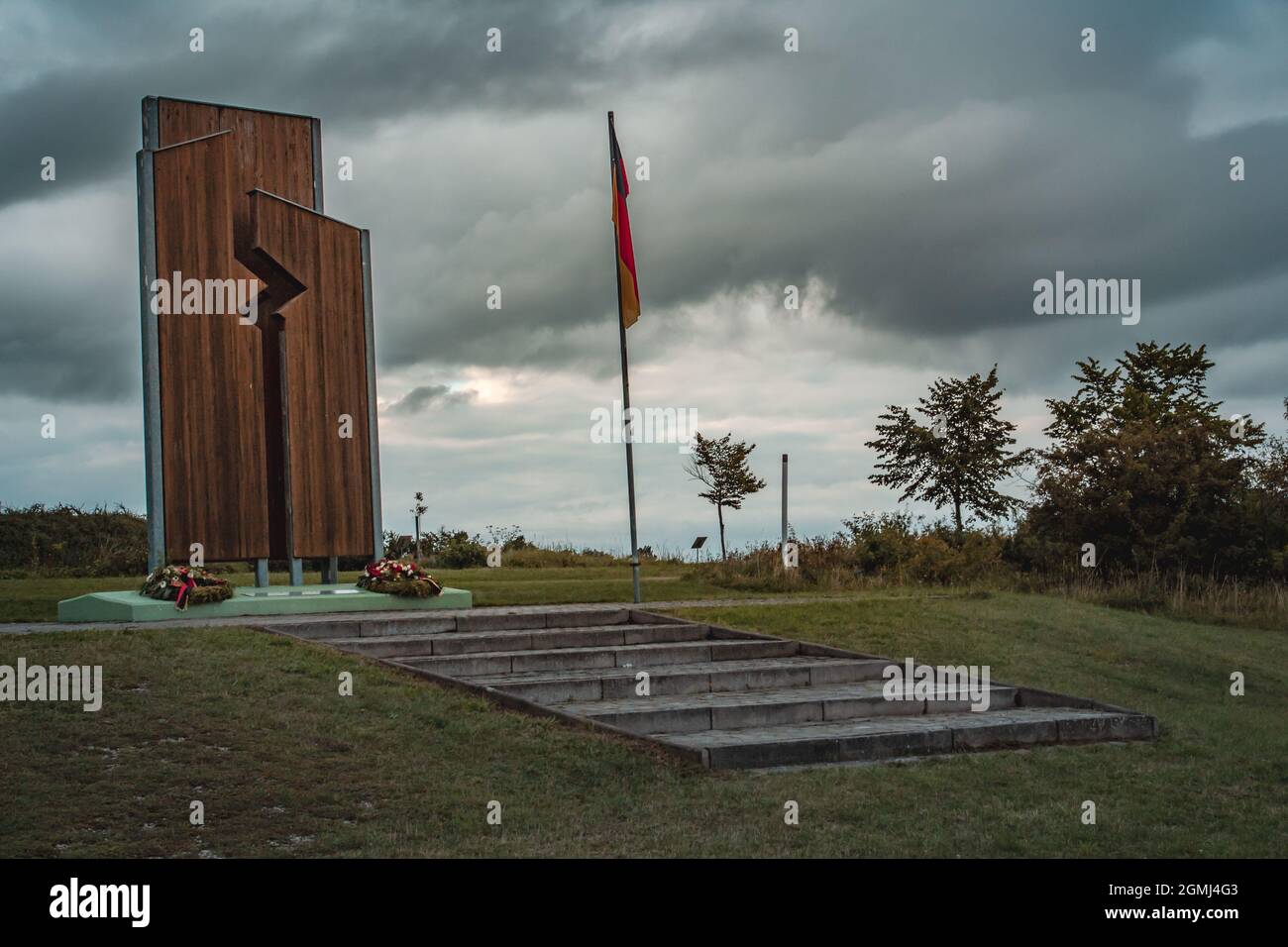 Geisa Thüringen Deutschland Aug 2021: gedenkstätte an der ehemaligen innerdeutschen Grenze Stockfoto