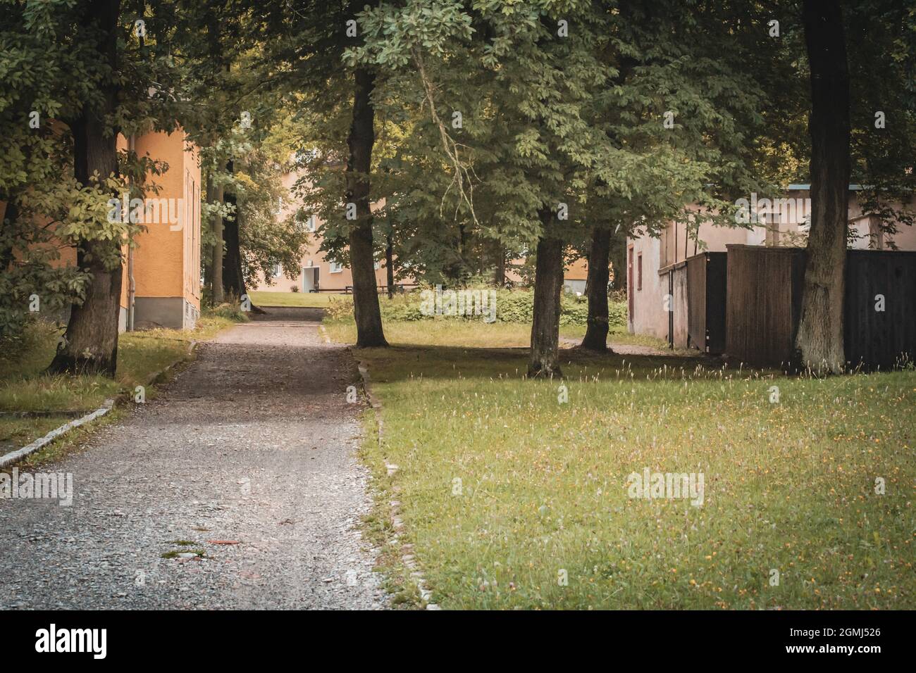 Detailansicht auf dem Gelände des KZ Buchenwald Stockfoto