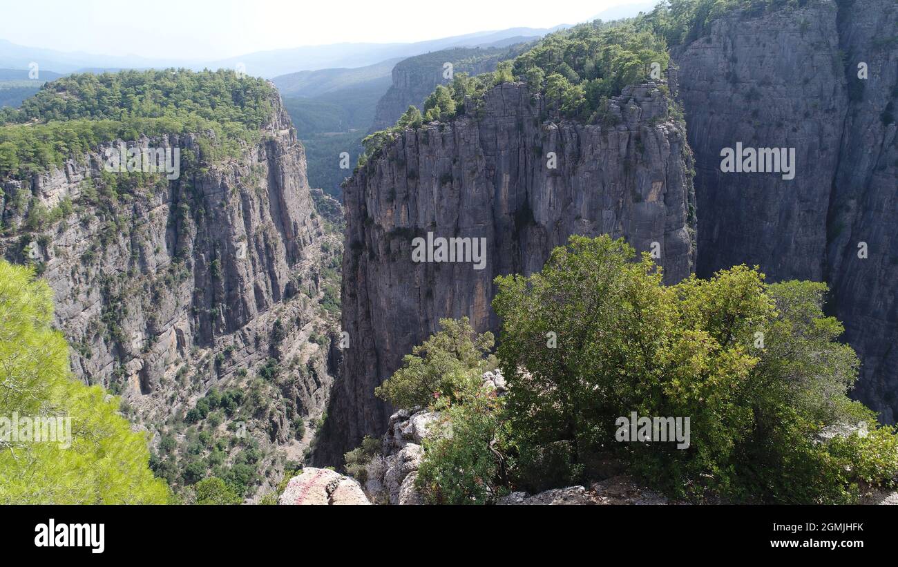 Fantastische Aussicht von den herrlichen Mauern des Tazi Canyon Stockfoto