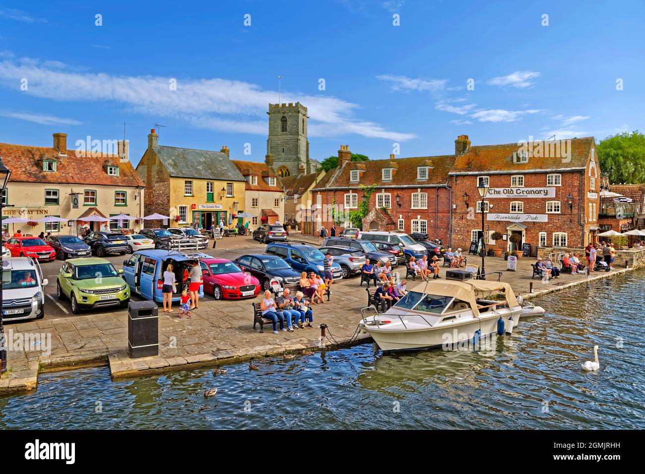 River Frome in Wareham, Isle of Purbeck, Dorset, England. Stockfoto