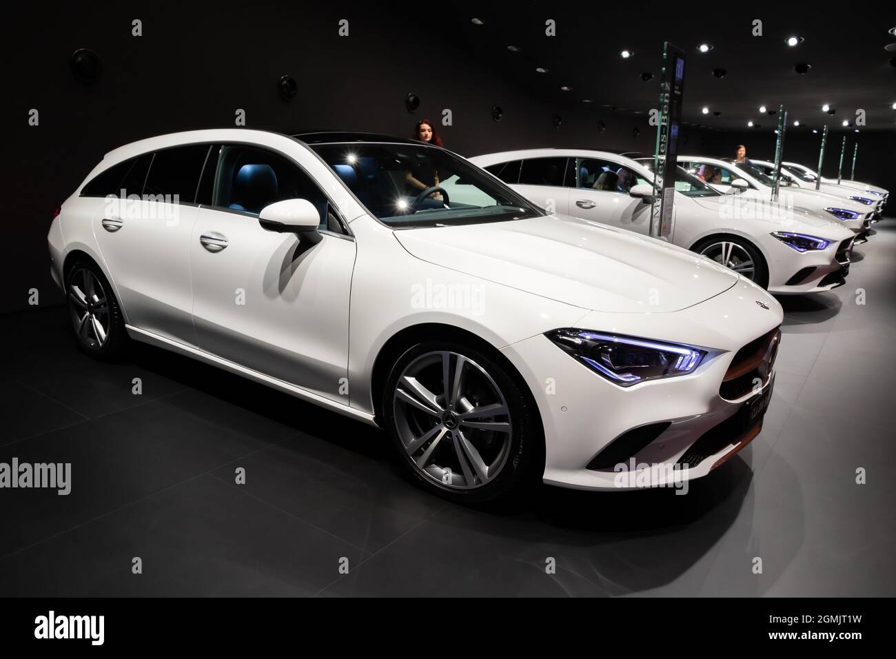 Mercedes-Benz CLA 200 Shooting Brake auf der IAA in Frankfurt vorgestellt. Deutschland - 10. September 2019 Stockfoto