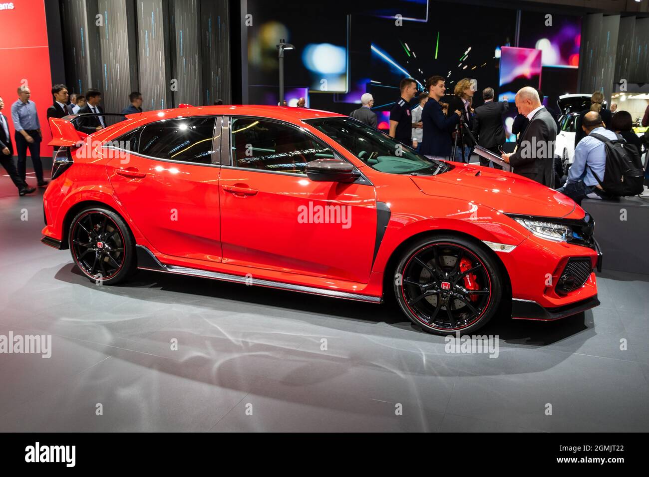 Honda Civic Type-R Sportwagen auf der IAA in Frankfurt. Deutschland - 10. September 2019 Stockfoto