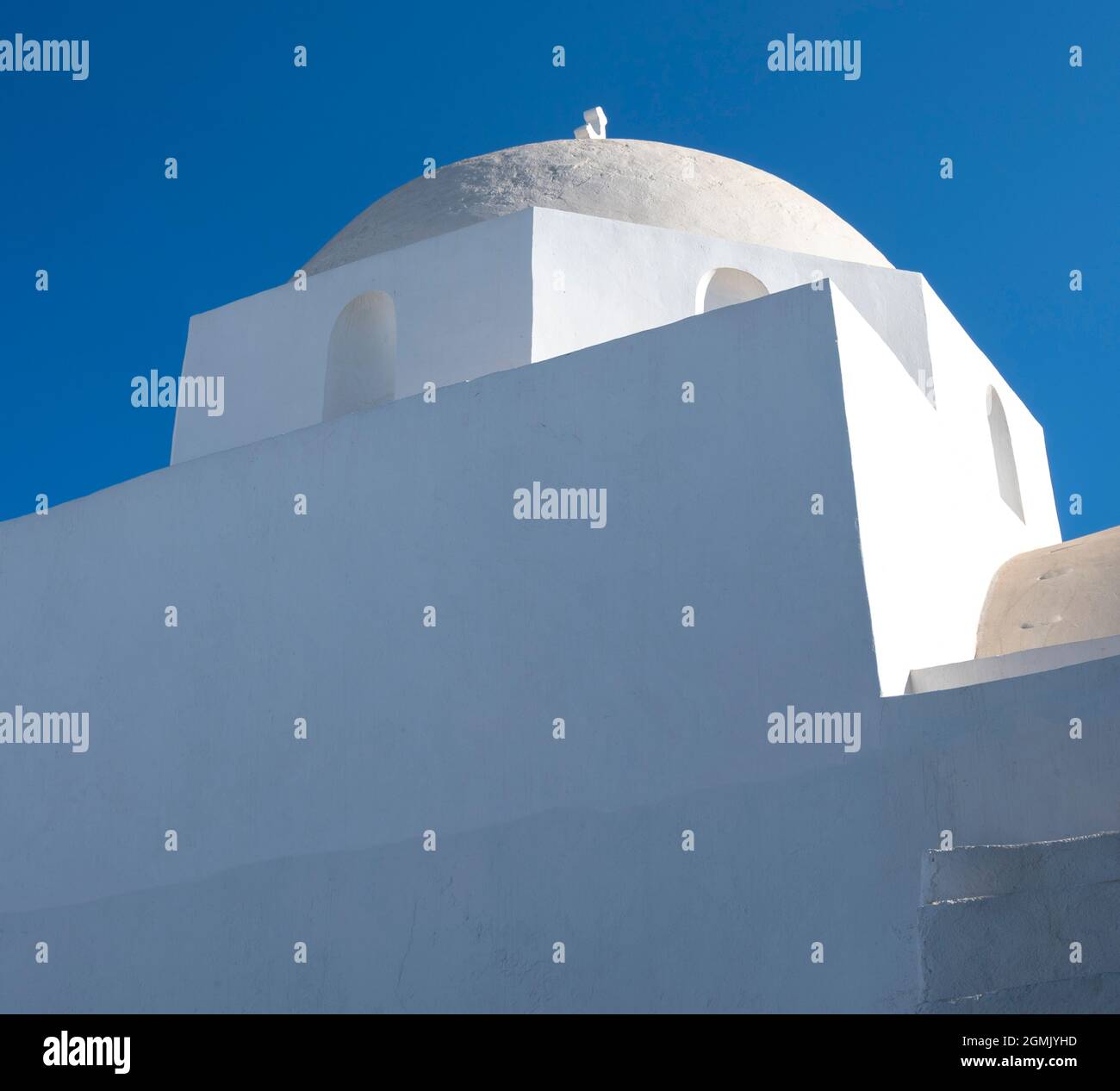 Traditionelle griechische Kirche in Chora, Folegondros, Griechenland Stockfoto