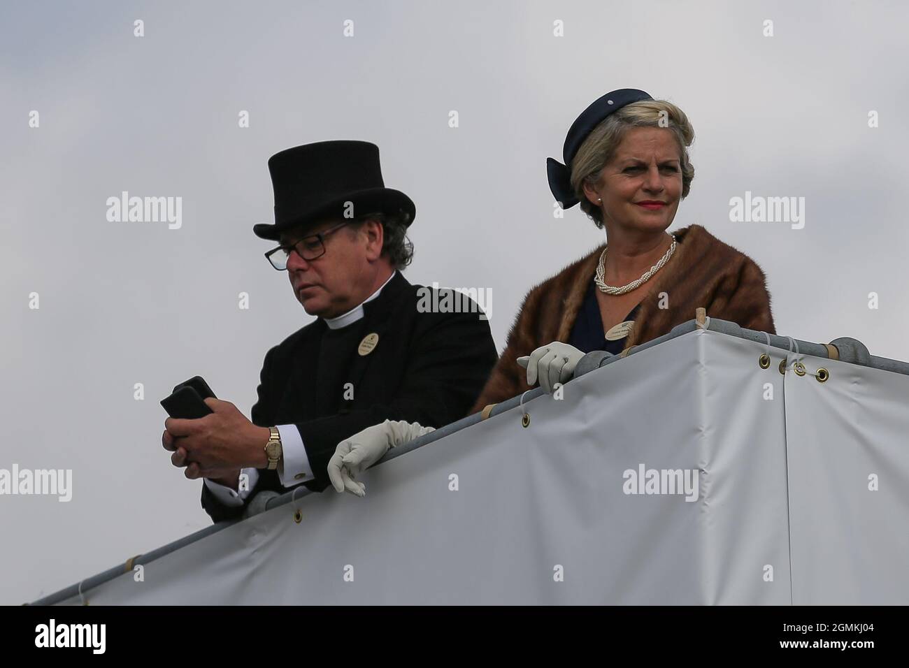 Goodwood Motor Circuit 17. September 2021. Rennfahrer während der Goodwood Revival Goodwood, Chichester, Großbritannien Stockfoto