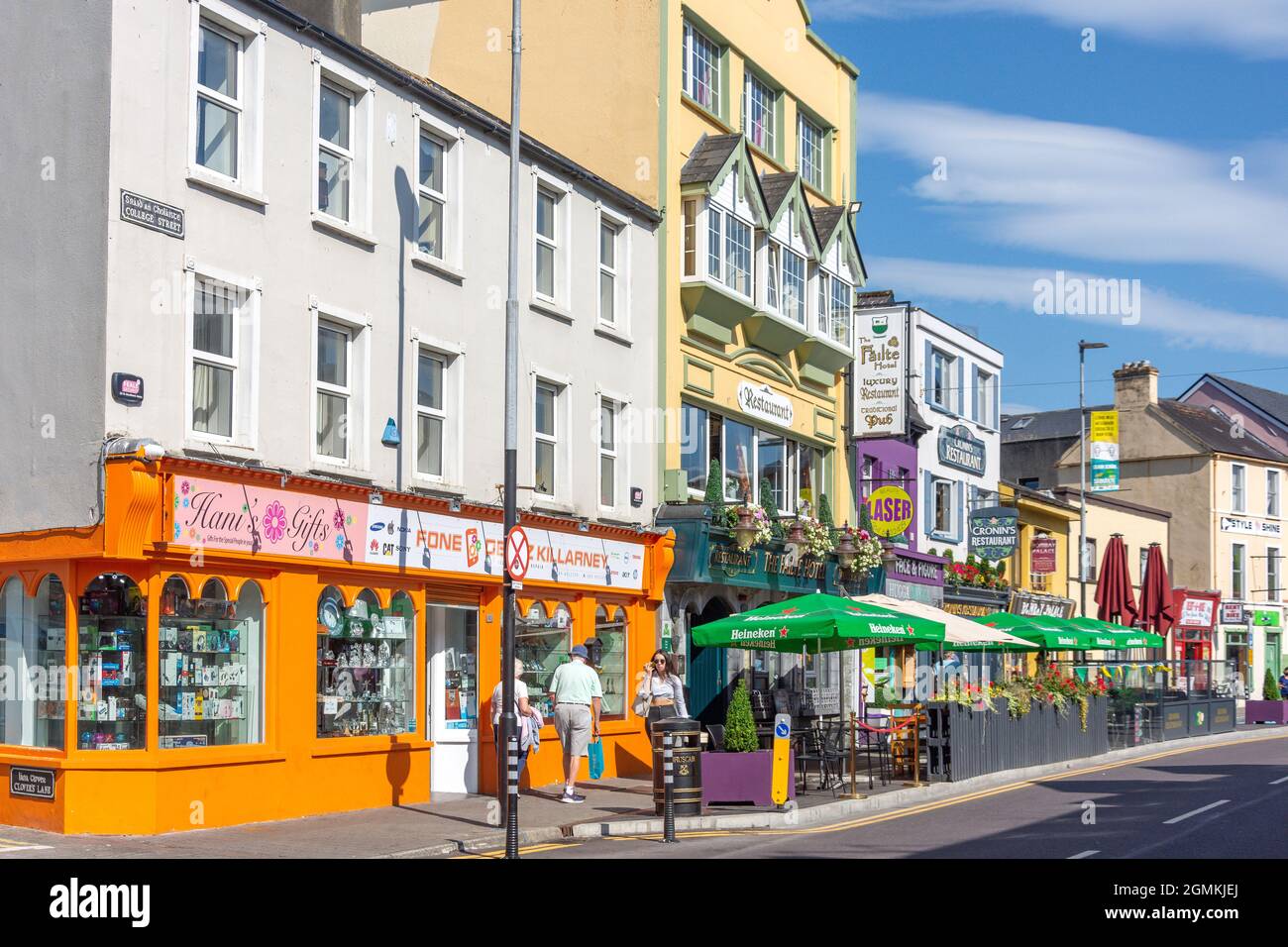 College Street, Killarney (Cill Airne), County Kerry, Republik Irland Stockfoto