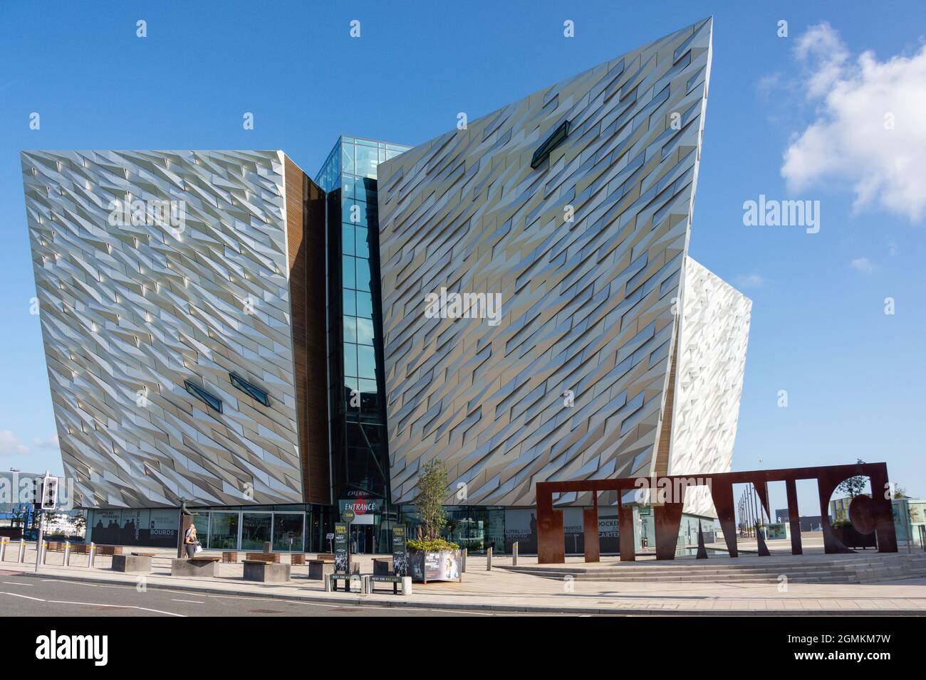 Titanic Belfast Museum, Titanic Quarter, City of Belfast, Nordirland, Vereinigtes Königreich Stockfoto