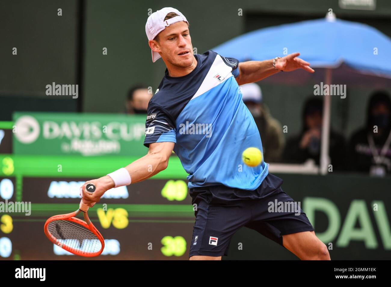 Davis Cup 2021 (Buenos Aires): Diego Schwartzman (Argentinien) Stockfoto