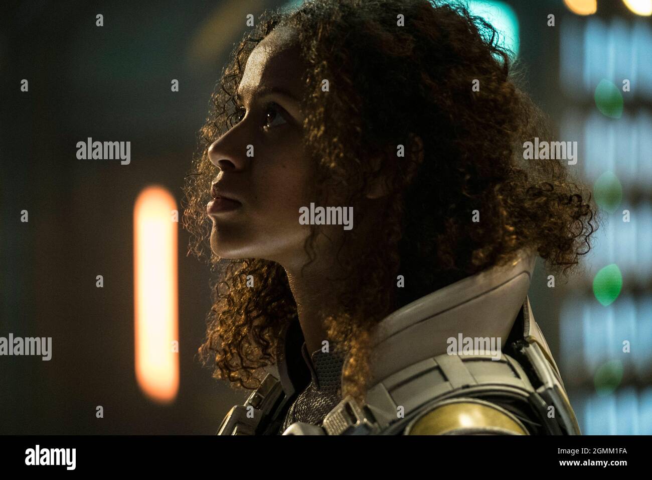 VERÖFFENTLICHUNG: 13. April 2018 TITEL: The Cloverfield Paradox STUDIO: Netflix REGIE: Julius Onah PLOT: Wissenschaftler testen ein Gerät, um eine Energiekrise zu lösen und stehen einem Planeten am Rande des Krieges gegenüber, um eine dunkle alternative Realität zu erleben. MIT den HAUPTROLLEN: Gugu Mbatha-Raw, David Oyelowo, Daniel Bruhl. (Kreditbild: © Netflix/Entertainment Picturs) Stockfoto