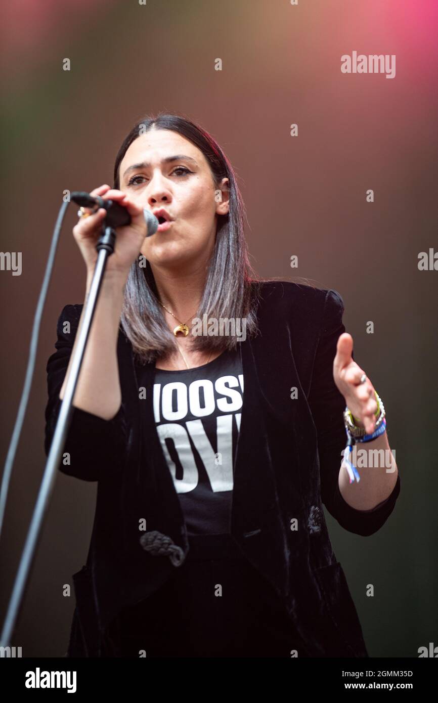 Nadine Shah spielt live in Newcastle beim This is Tomorrow Festival, 19. September 2021 Stockfoto