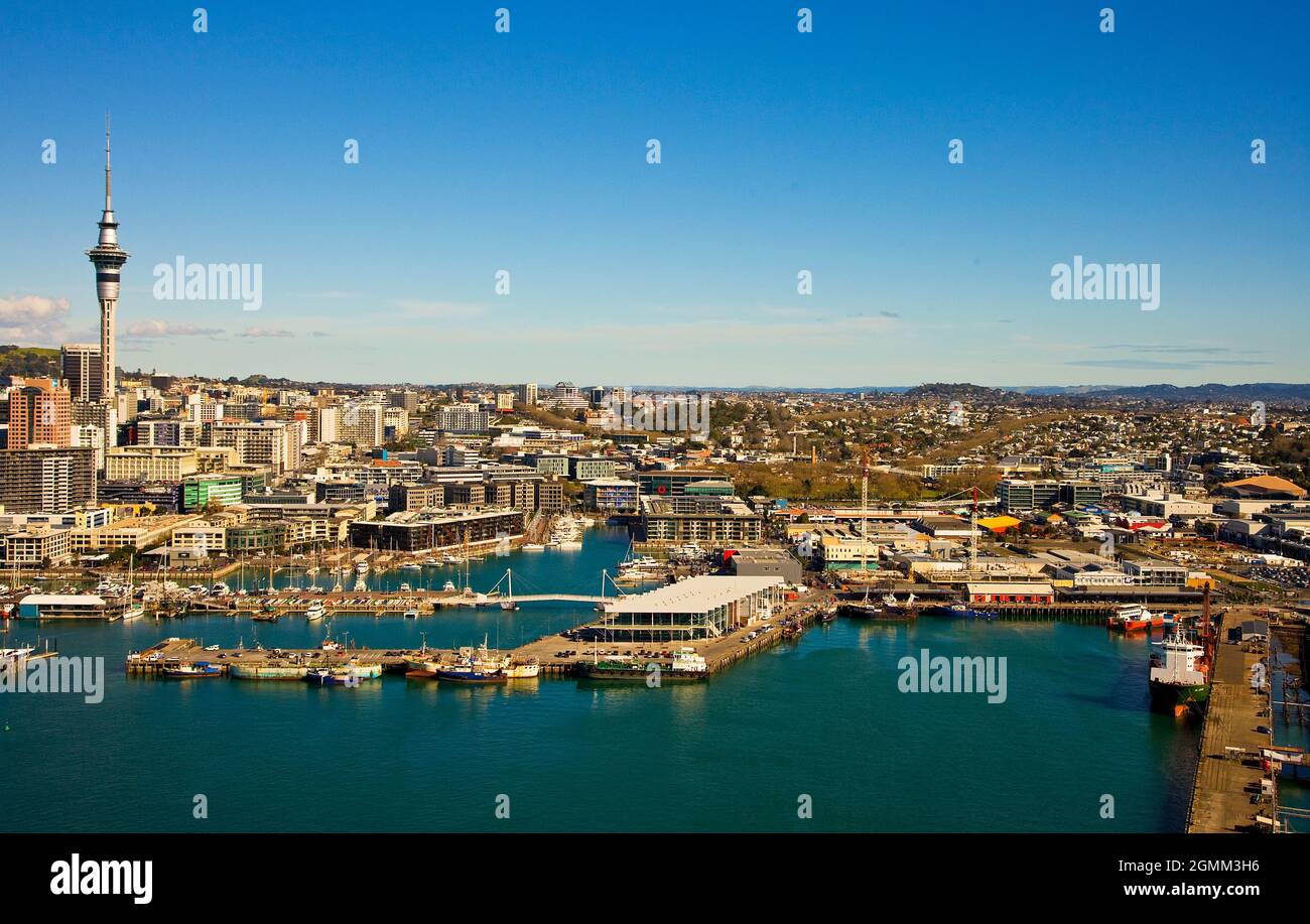 Auckland City Waterfront, Waitamata Harbour Stockfoto