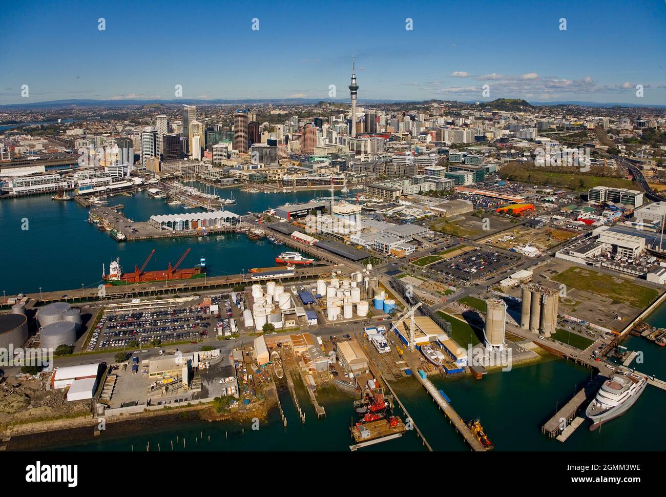Auckland City Waterfront, Waitamata Harbour Stockfoto