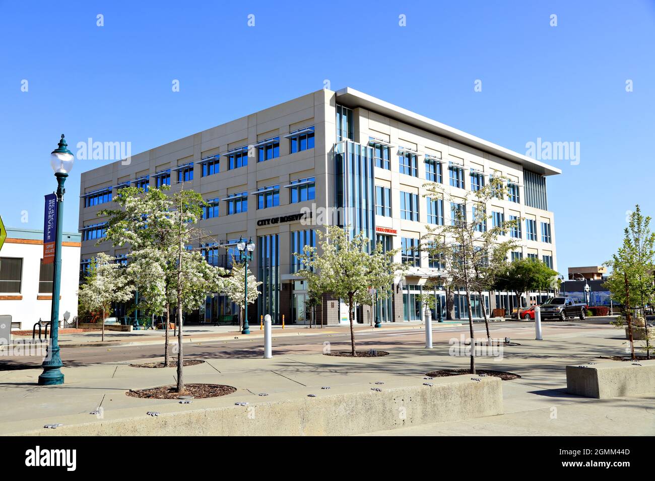 Downtown Roseville California Stockfoto