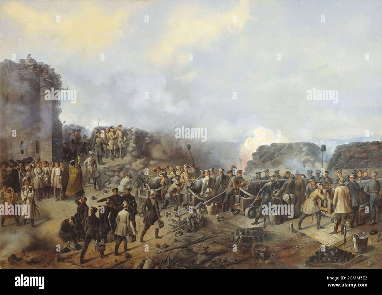 Szenen aus der Belagerung von Sebastopol Stockfoto Szenen aus der Belagerung von Sebastopol Stockfoto