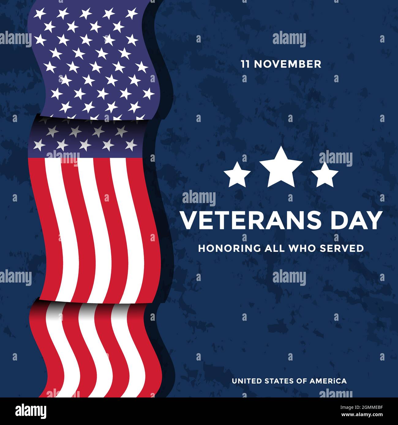 Einfache Veteranen Tag Konzept Design Vektor. 11. november, zu Ehren aller, die gedient haben Stock Vektor