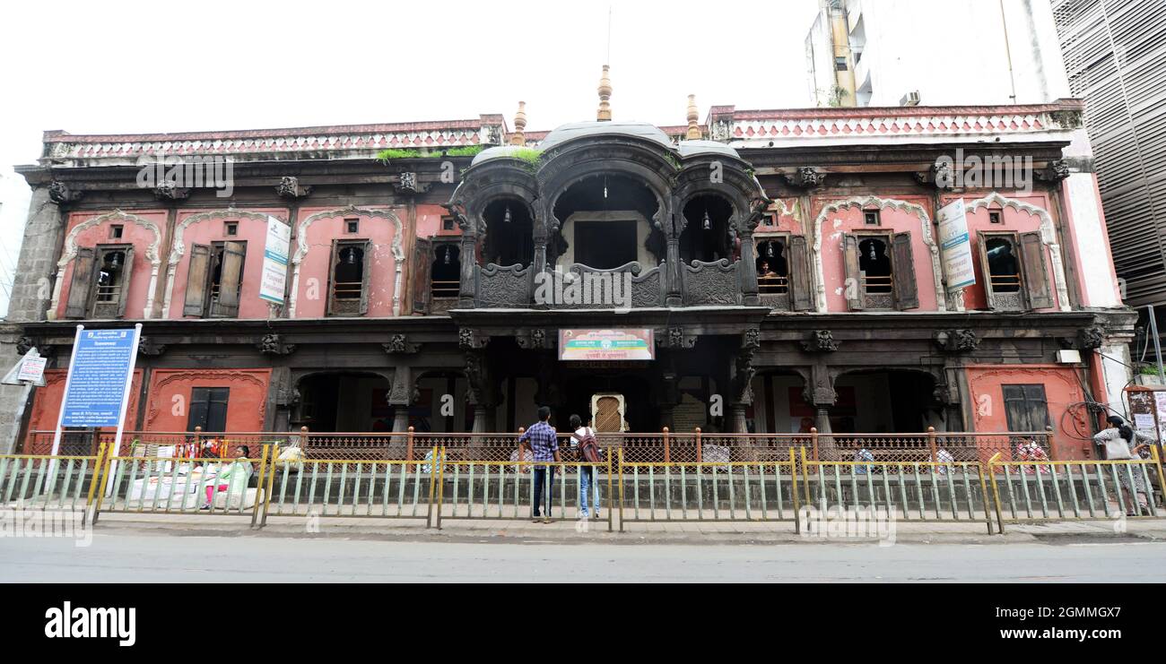 Vishrambaug Wada Gebäude in Pune, Indien. Stockfoto