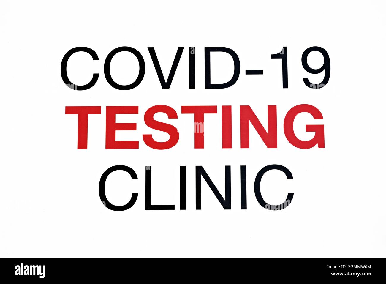 Ballarat Australia / UFS Medical's Covid 19 Testing and Vacation Clinic in Ballarat Australia. Stockfoto