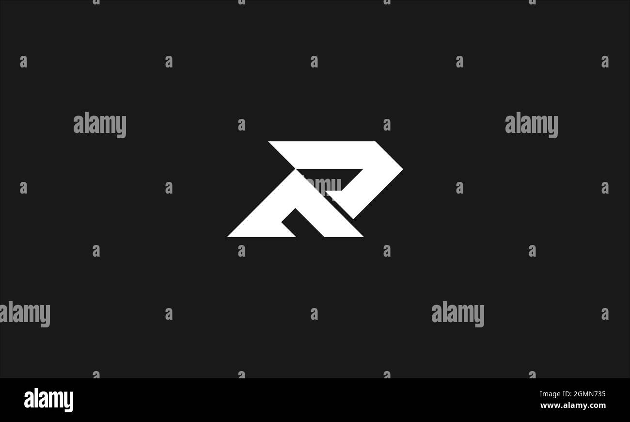 BUCHSTABEN RA- ODER AR-LOGO ZUR ILLUSTRATION Stock Vektor