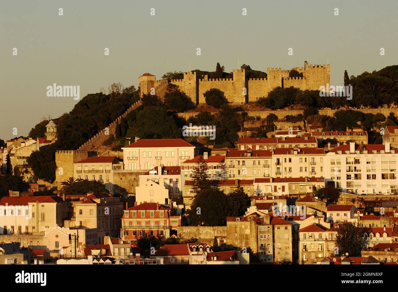 Castle de Sao Jorge, Portugal Stockfoto